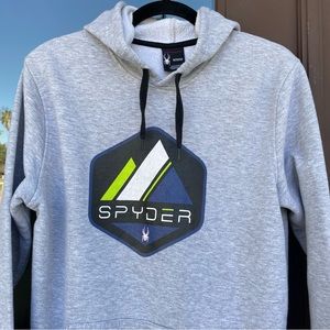 Spyder Grey Graphic Hoodie M